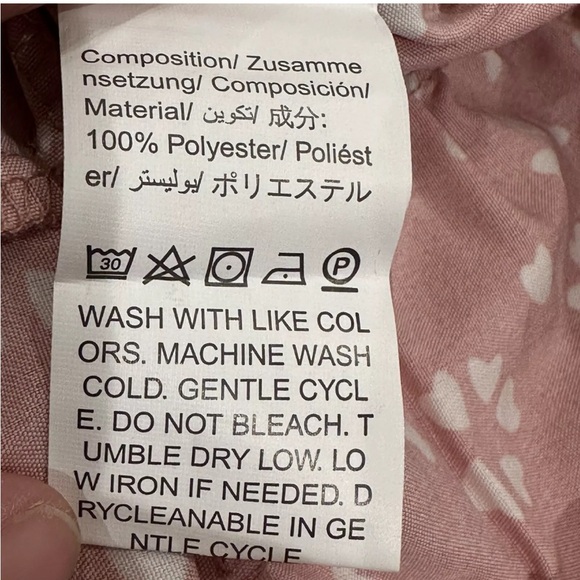 SHEIN Curve 4XL Pink Hearts V-Neck Tiered Ruffle Babydoll Swing Dress - Picture 6 of 10